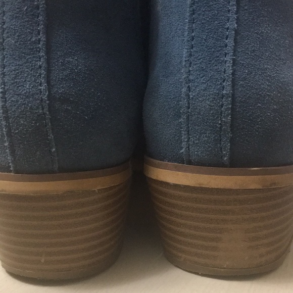 Ladies Suede leather boots powder blue size 8 - Picture 13 of 15